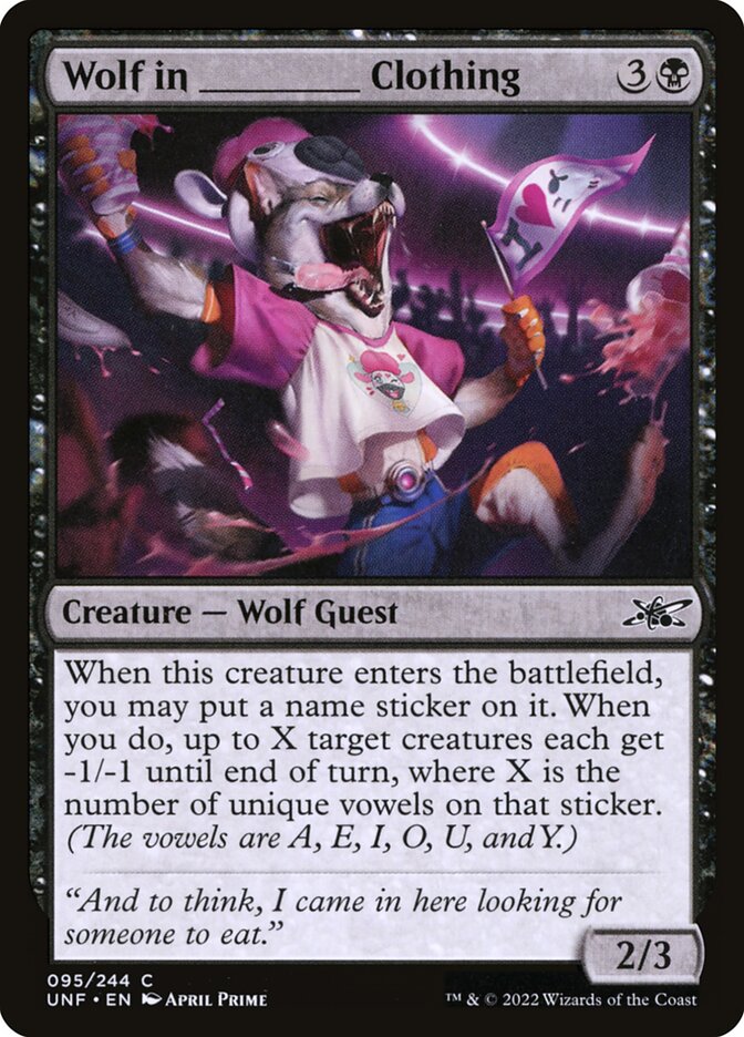 Wolf in _____ Clothing (Unfinity)  | Good Games North