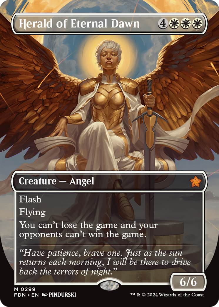 Herald of Eternal Dawn (Borderless) [Foundations] | Good Games North