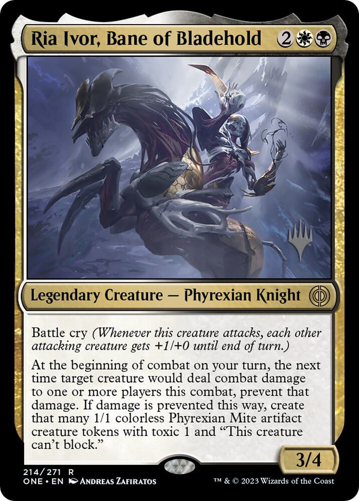 Ria Ivor Bane of Bladehold (Promo Pack: Phyrexia: All Will Be One)  - Foil | Good Games North