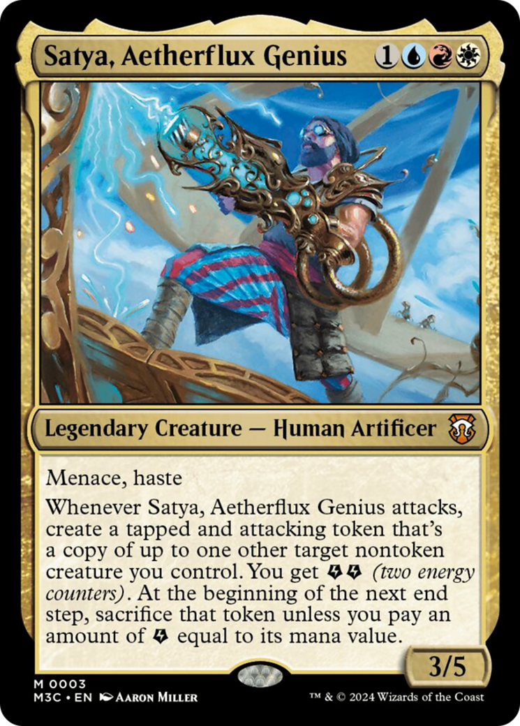 Satya, Aetherflux Genius [Modern Horizons 3 Commander] | Good Games North