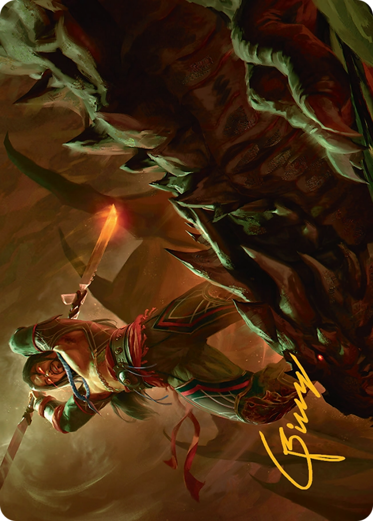 Sarkhan's Resolve Art Card (18/54) [Tarkir: Dragonstorm Art Series] | Good Games North