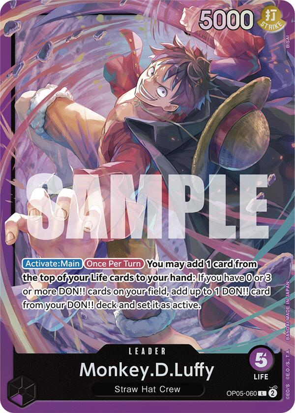 Monkey.D.Luffy OP05-060 (Starter Deck 18: PURPLE Monkey.D.Luffy)  - Foil | Good Games North