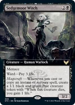 Sedgemoor Witch Extended Art (Strixhaven: School of Mages)  - Foil | Good Games North
