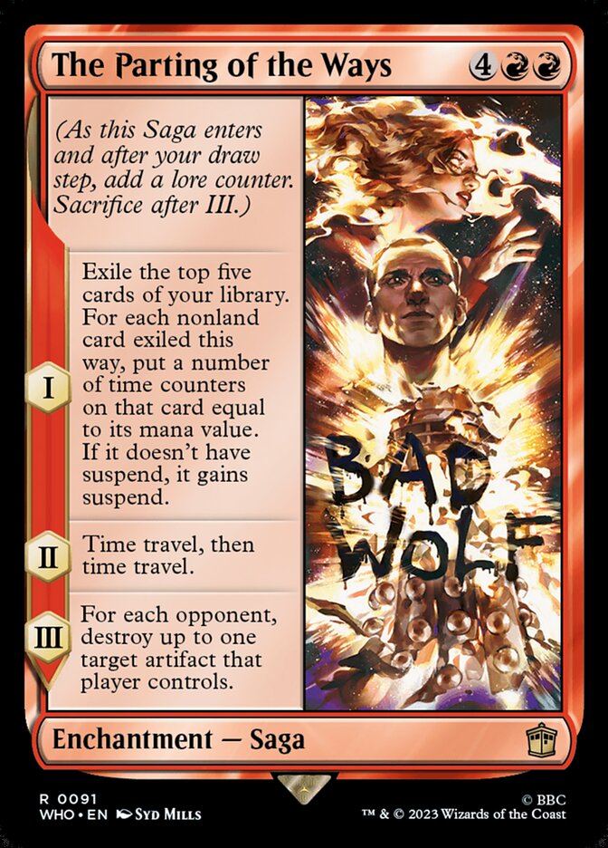 The Parting of the Ways (Universes Beyond: Doctor Who)  - Foil | Good Games North