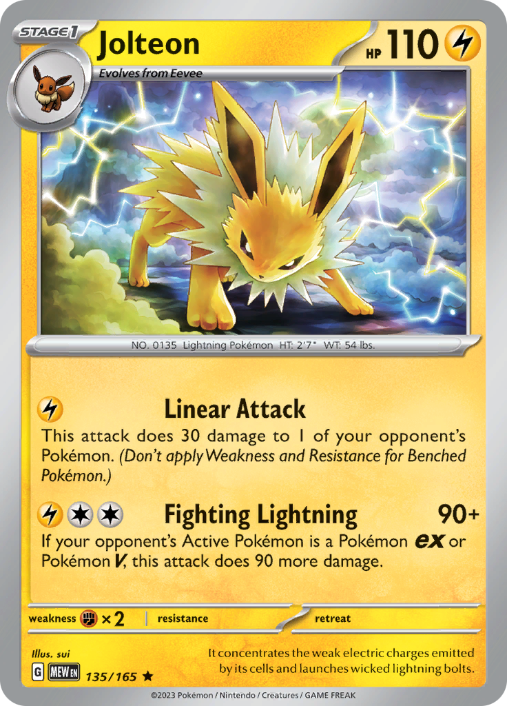 Jolteon (135/165) [Scarlet & Violet 151] | Good Games North
