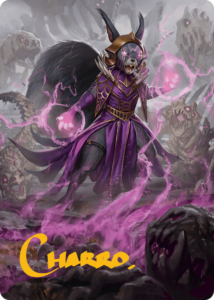 Liliana of the Dark Realms Art Card (Gold-Stamped Signature) [Bloomburrow Art Series] | Good Games North