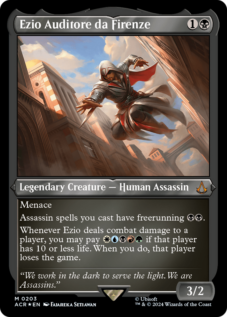Ezio Auditore da Firenze (Foil Etched) [Assassin's Creed] | Good Games North