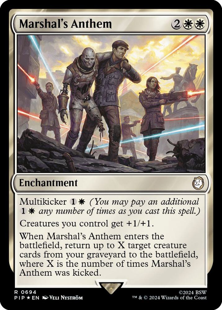 Marshals Anthem 694 (Universes Beyond: Fallout)  - Foil | Good Games North