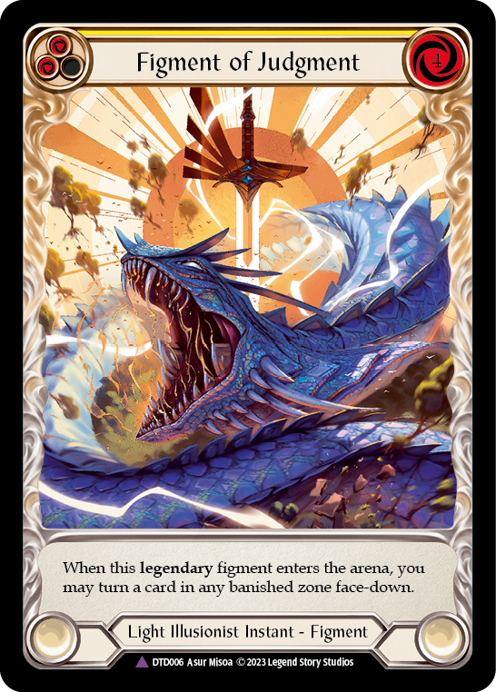 Figment of Judgment // Themis, Archangel of Judgment (Marvel) [DTD006] (Dusk Till Dawn)  Cold Foil | Good Games North
