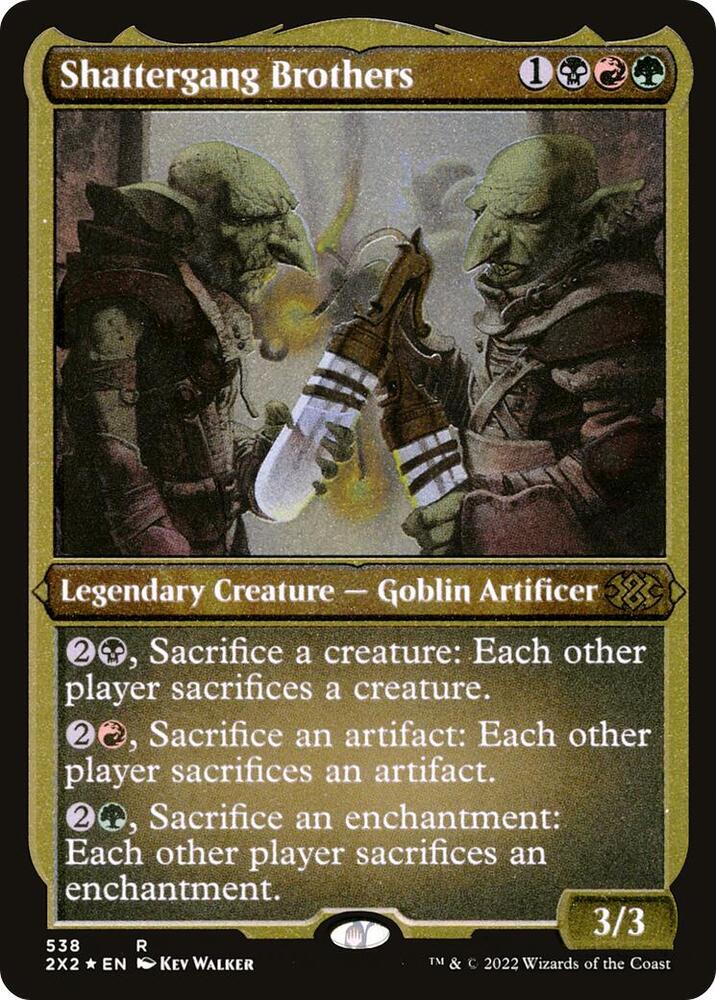 Shattergang Brothers Foil Etched (Double Masters 2022)  - Foil | Good Games North