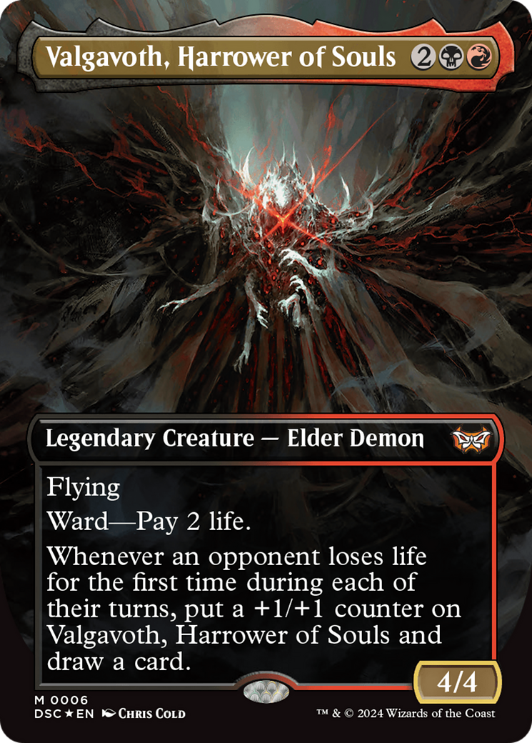 Valgavoth, Harrower of Souls (Borderless) [Duskmourn: House of Horror Commander] | Good Games North