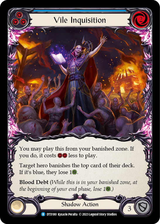 Vile Inquisition (Blue) [DTD180] (Dusk Till Dawn)  Rainbow Foil | Good Games North