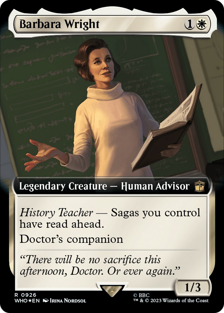 Barbara Wright (Extended Art) (Surge Foil) [Doctor Who] | Good Games North