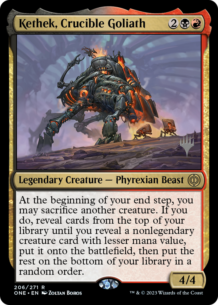 Kethek, Crucible Goliath (Promo Pack) [Phyrexia: All Will Be One Promos] | Good Games North