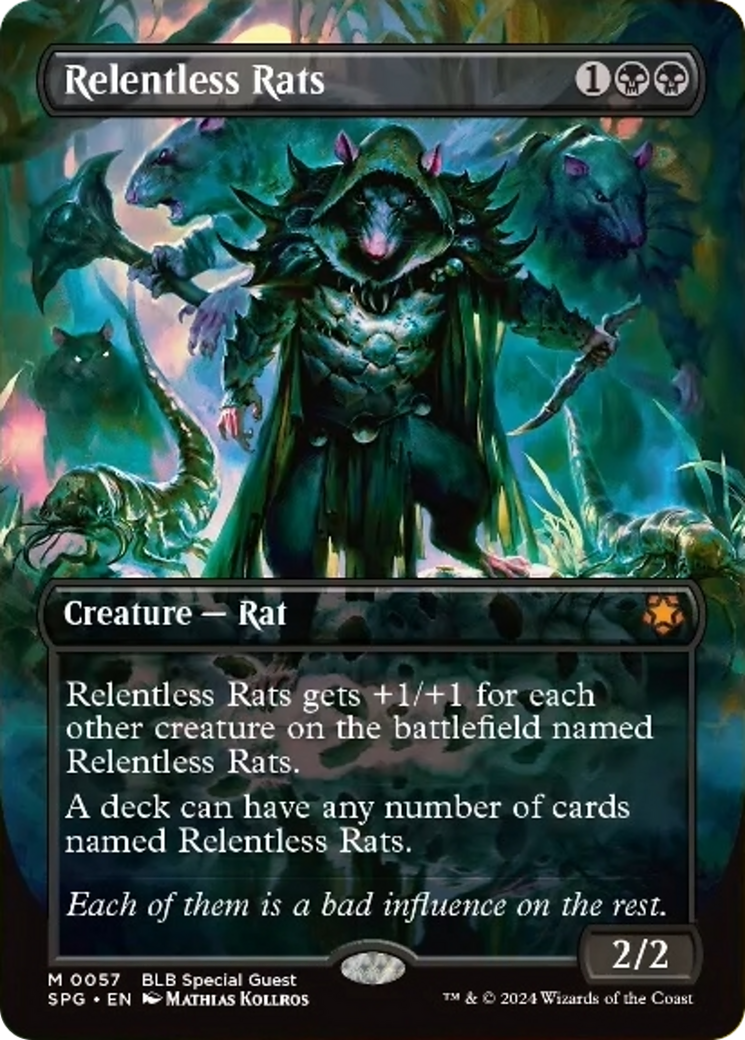 Relentless Rats (Borderless) [Bloomburrow Special Guests] | Good Games North