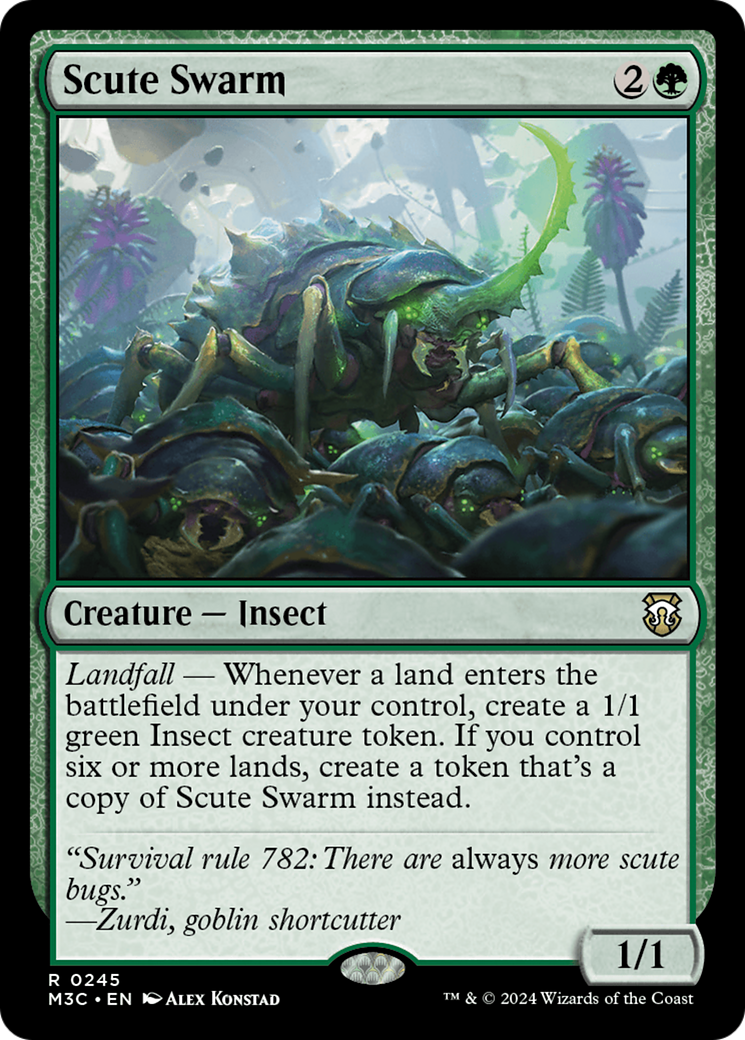 Scute Swarm (Ripple Foil) [Modern Horizons 3 Commander] | Good Games North