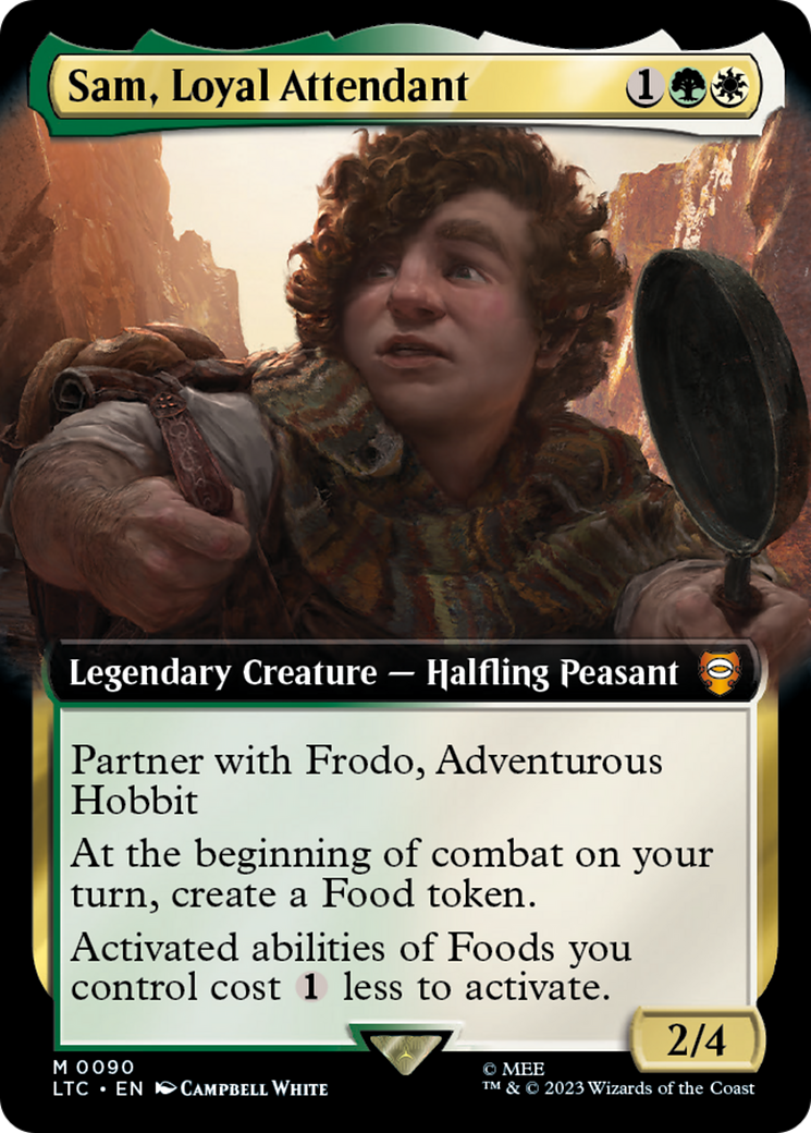 Sam, Loyal Attendant (Extended Art) [The Lord of the Rings: Tales of Middle-Earth Commander] | Good Games North