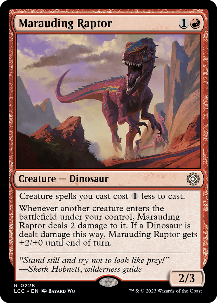 Marauding Raptor [The Lost Caverns of Ixalan Commander] | Good Games North