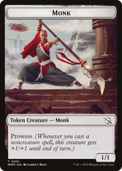Monk // Spirit (14) Double-Sided Token [March of the Machine Tokens] | Good Games North