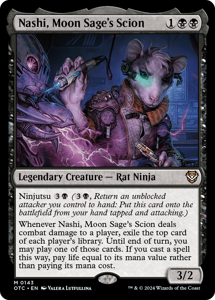 Nashi, Moon Sage's Scion [Outlaws of Thunder Junction Commander] | Good Games North