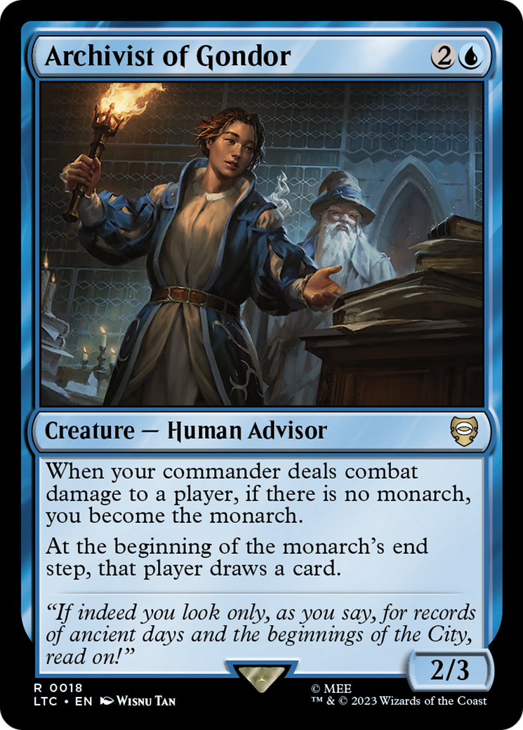 Archivist of Gondor [The Lord of the Rings: Tales of Middle-Earth Commander] | Good Games North