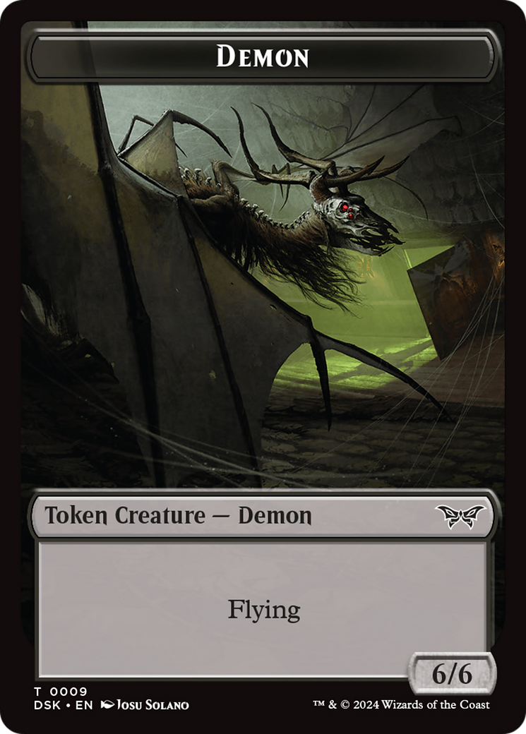 Demon Token [Duskmourn: House of Horror Tokens] | Good Games North