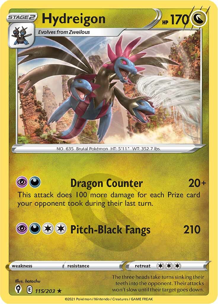 Hydreigon (115/203) [Sword & Shield: Evolving Skies] | Good Games North