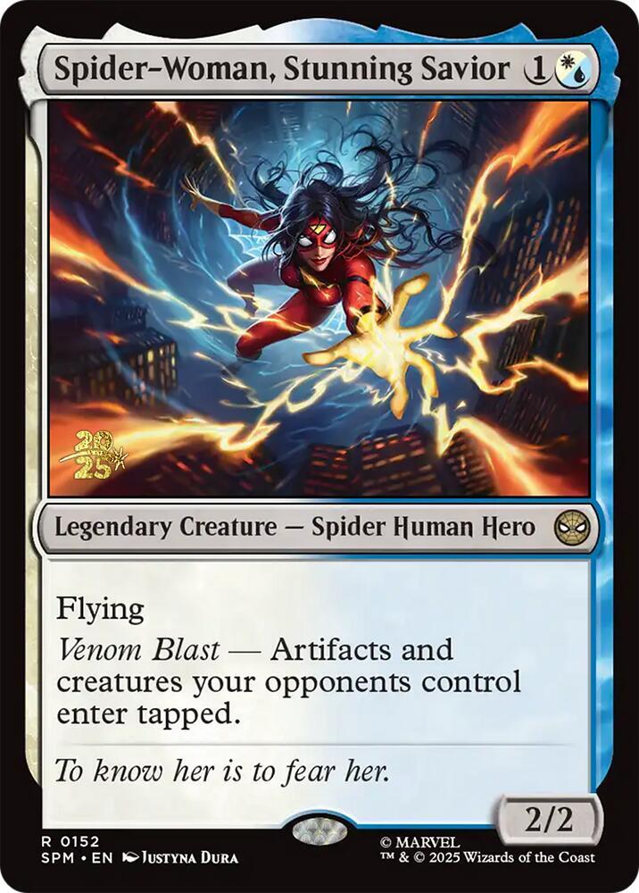 Spider Woman Stunning Savior (Prerelease Cards)  - Foil | Good Games North