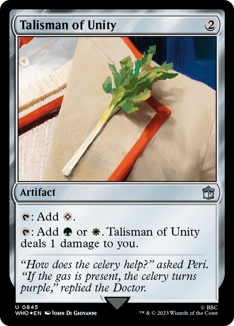 Talisman of Unity (Surge Foil) [Doctor Who] | Good Games North