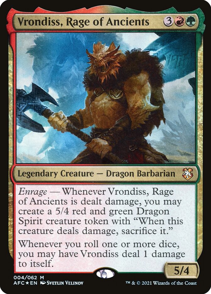 Vrondiss, Rage of Ancients (Commander: Adventures in the Forgotten Realms)  - Foil | Good Games North