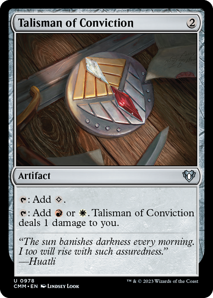 Talisman of Conviction [Commander Masters] | Good Games North