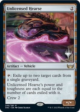 Unlicensed Hearse (Promo Pack: Streets of New Capenna)  - Foil | Good Games North