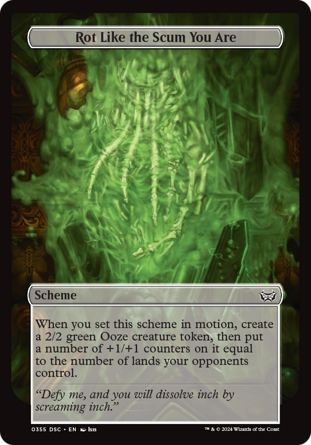 Rot Like the Scum You Are (Full Art) [Duskmourn: Archenemy] | Good Games North