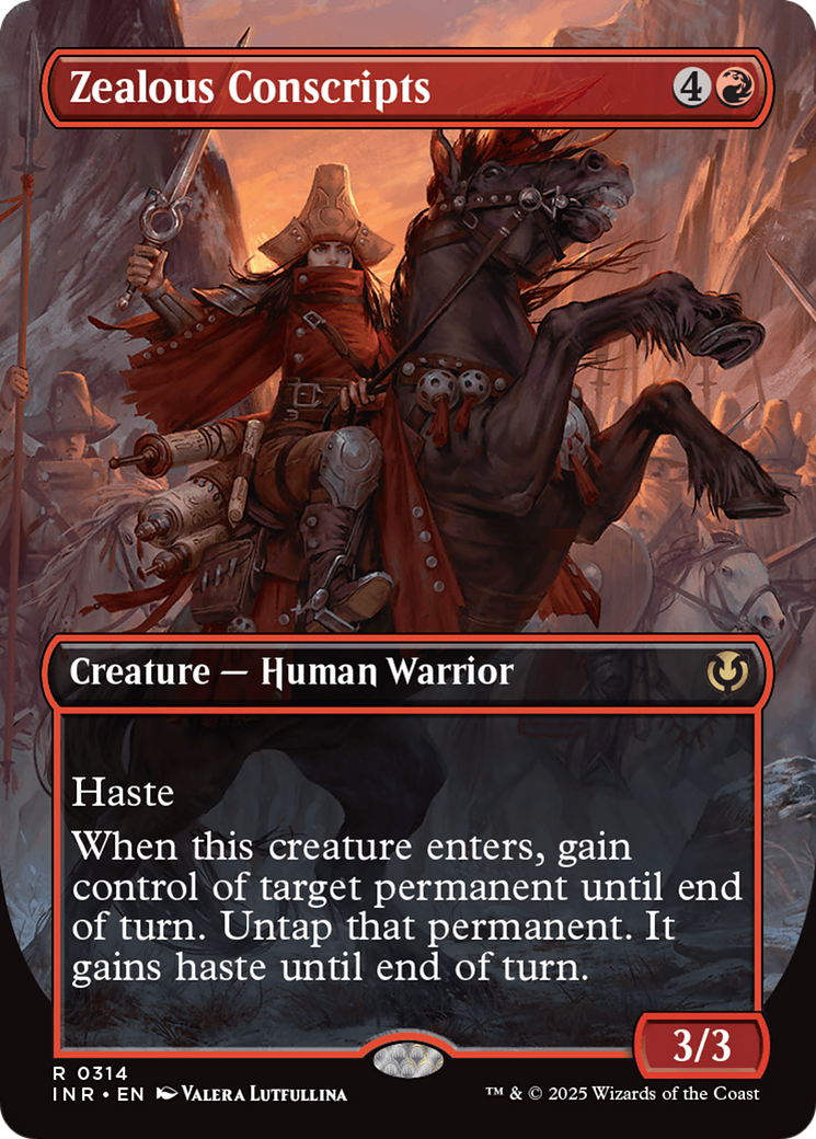 Zealous Conscripts (Borderless) [Innistrad Remastered] | Good Games North