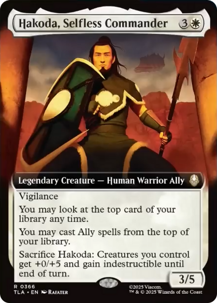 Hakoda, Selfless Commander (Extended Art) [Avatar: The Last Airbender] | Good Games North