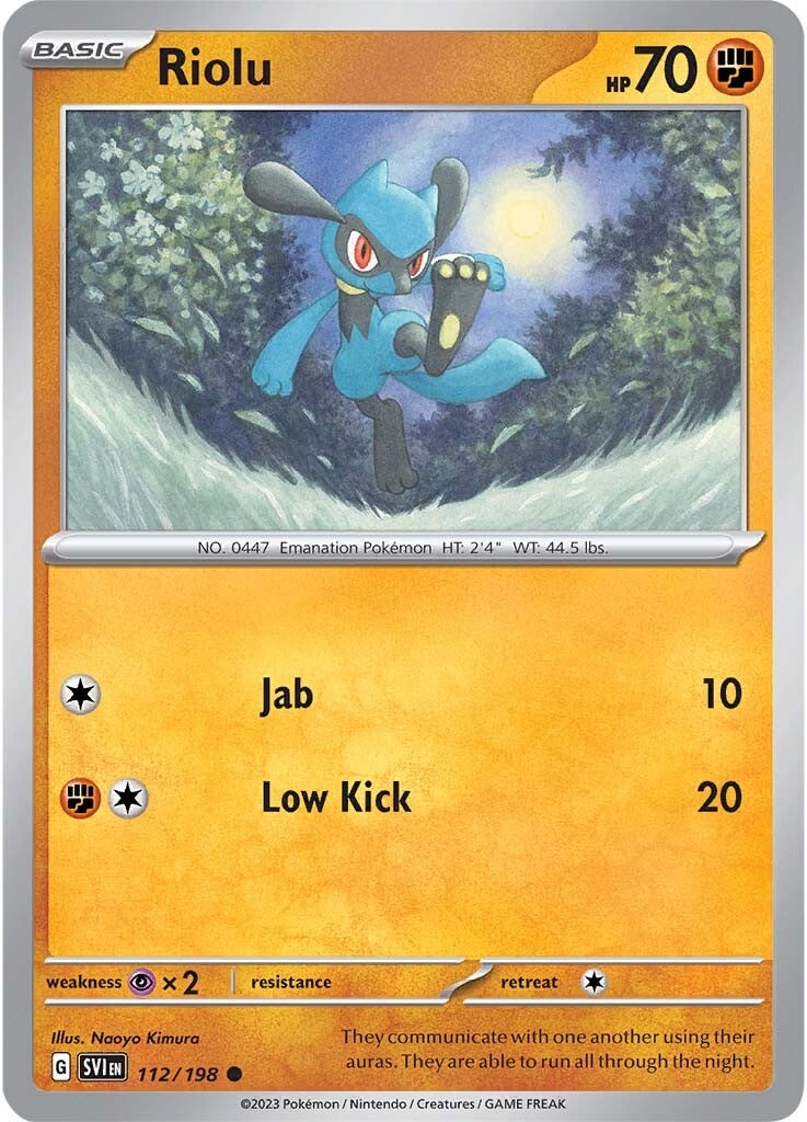 Riolu (112/198) [Scarlet & Violet: Base Set] | Good Games North