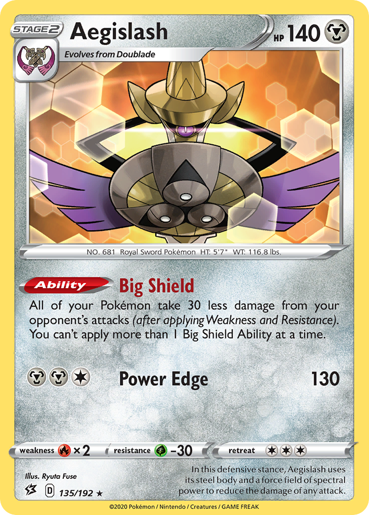 Aegislash (135/192) [Sword & Shield: Rebel Clash] | Good Games North