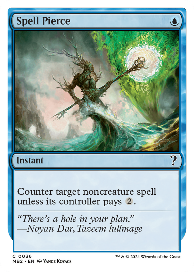 Spell Pierce (White Border) [Mystery Booster 2] | Good Games North