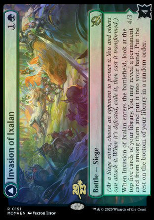 Invasion of Ixalan // Belligerent Regisaur [March of the Machine Prerelease Promos] | Good Games North