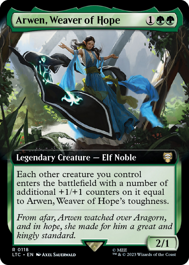 Arwen, Weaver of Hope (Extended Art) [The Lord of the Rings: Tales of Middle-Earth Commander] | Good Games North