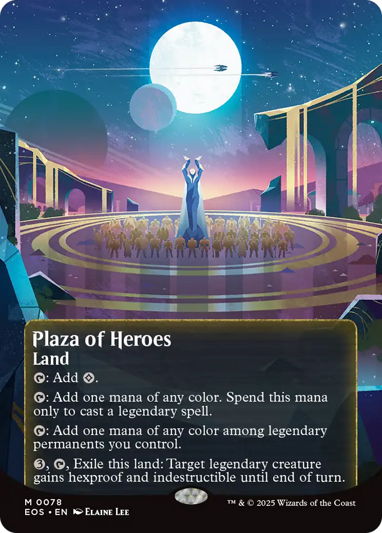 Plaza of Heroes (0078) (Borderless) [Edge of Eternities: Stellar Sights] | Good Games North