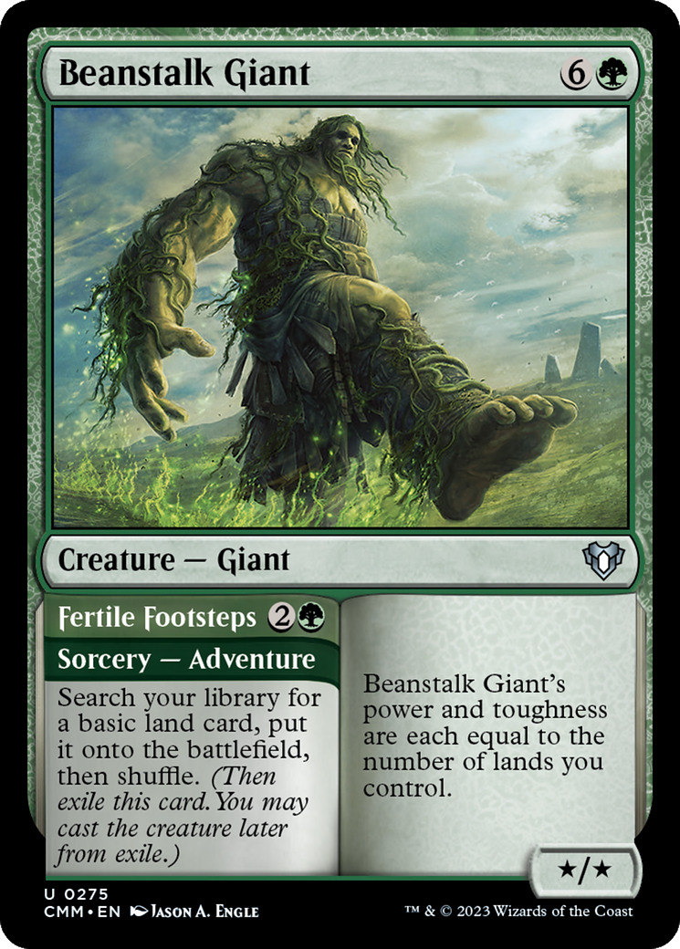 Beanstalk Giant // Fertile Footsteps [Commander Masters] | Good Games North