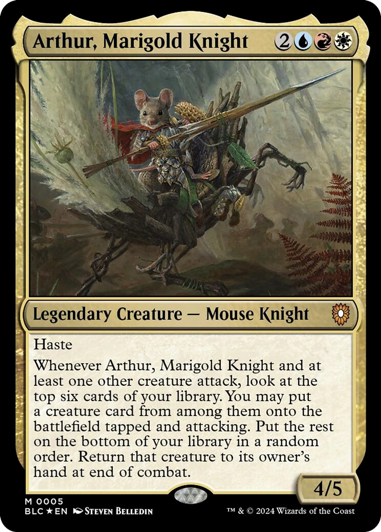 Arthur, Marigold Knight [Bloomburrow Commander] | Good Games North