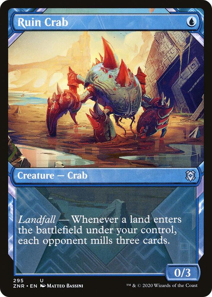 Ruin Crab 295/280 (Zendikar Rising)  - Showcase | Good Games North