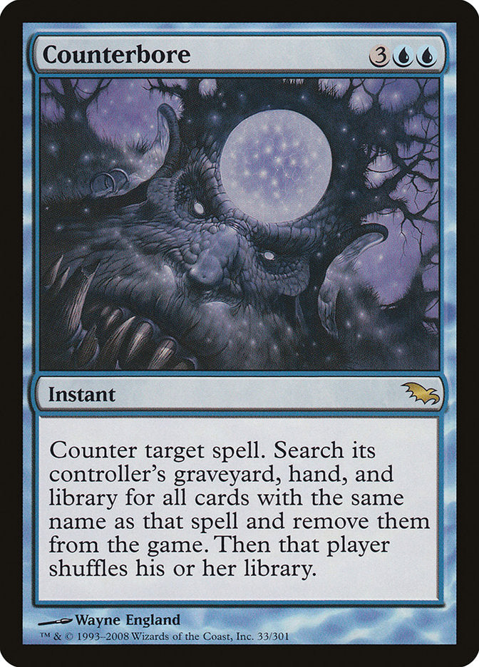 Counterbore 33/301 (Shadowmoor)  - Foil | Good Games North