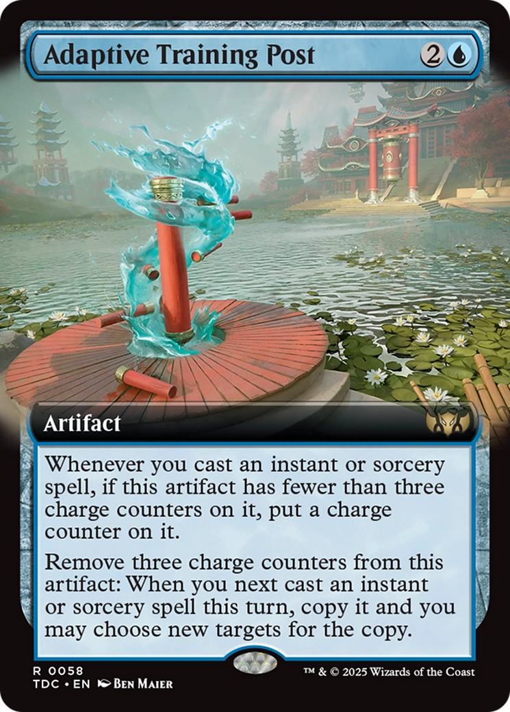 Adaptive Training Post (Extended Art) [Tarkir: Dragonstorm Commander] | Good Games North
