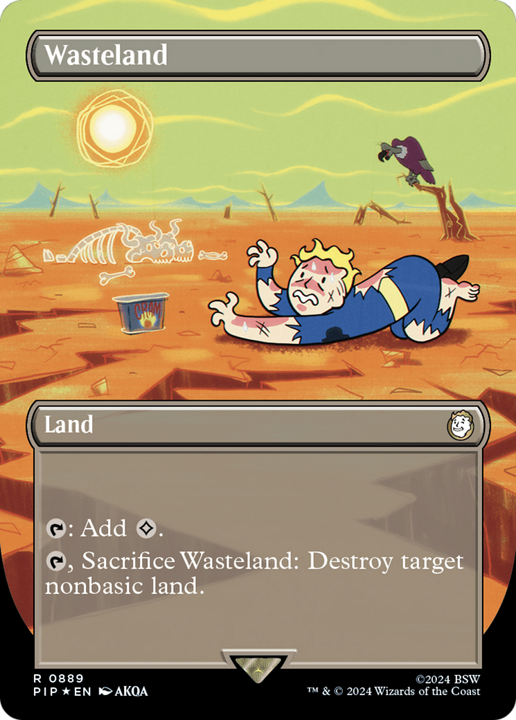 Wasteland (Borderless) (Surge Foil) [Fallout] | Good Games North