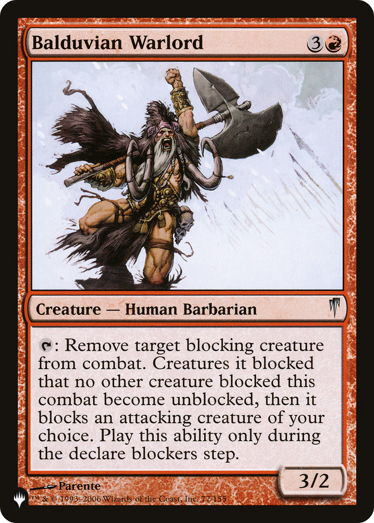 Balduvian Warlord [The List] | Good Games North