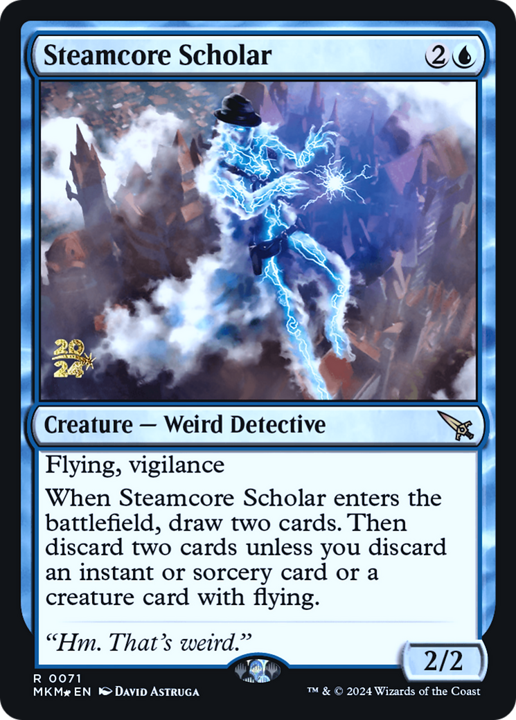Steamcore Scholar [Murders at Karlov Manor Prerelease Promos] | Good Games North
