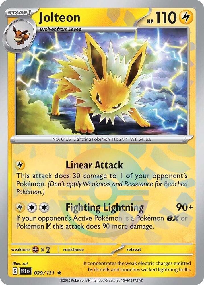 Jolteon (029/131) (Poke Ball Pattern) [Scarlet & Violet: Prismatic Evolutions] | Good Games North